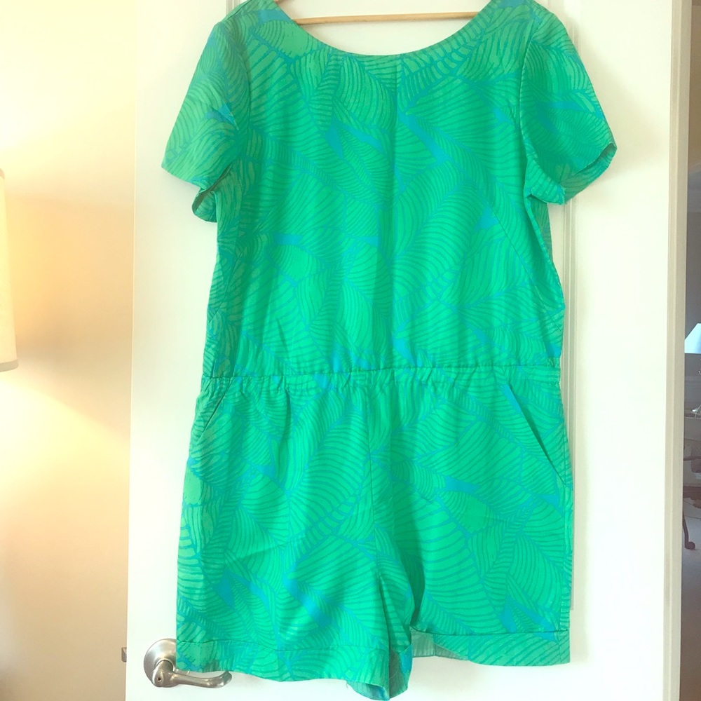 LOFT Safari Leaves Romper